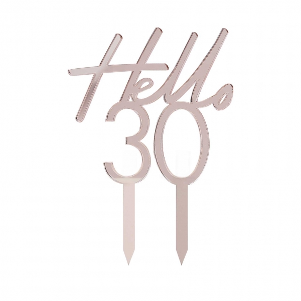 Cake Topper - Hello 30
